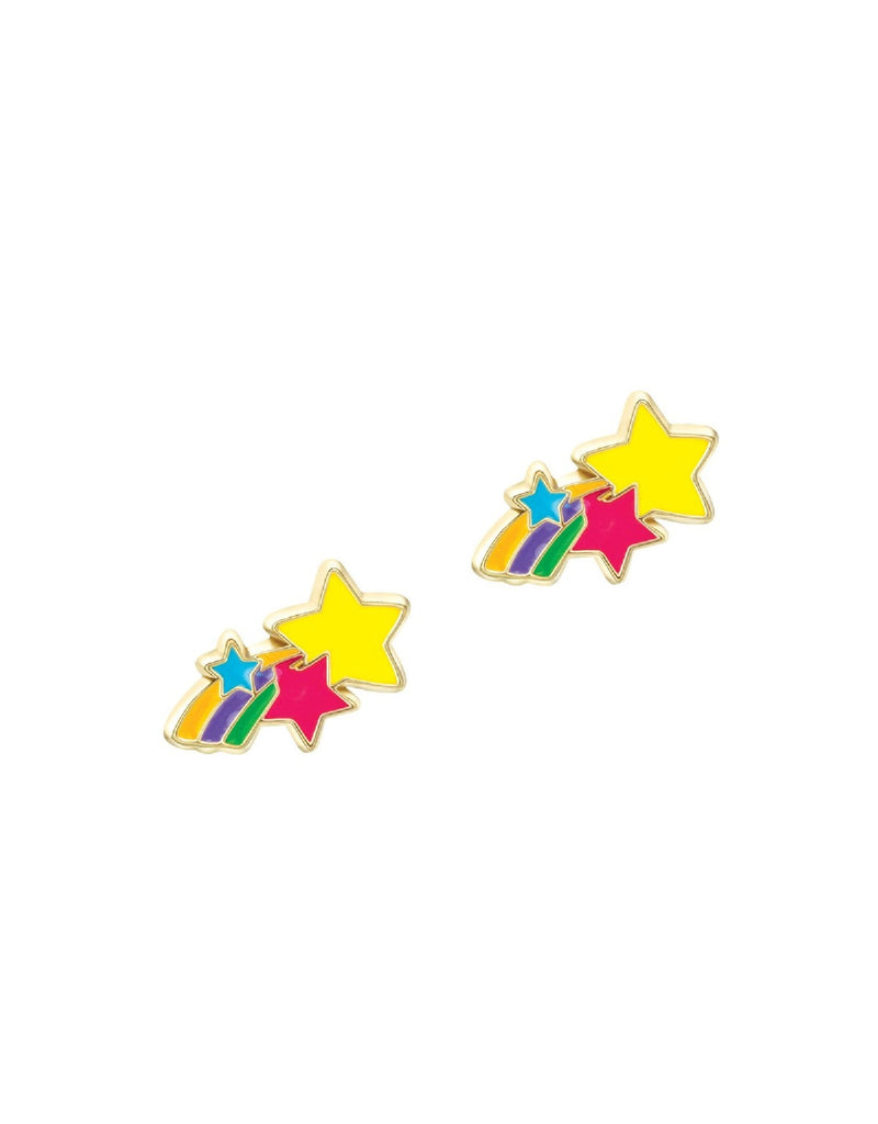 Enamel Earrings - Shooting Star