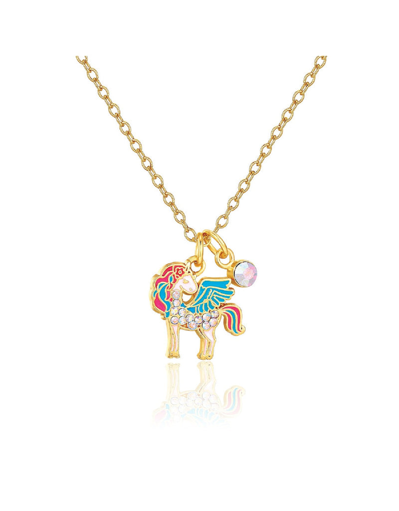 Sweet Petite Necklace - Magical Unicorn with Crystals