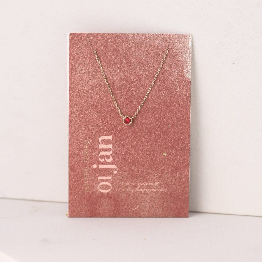 Kaleidoscope Birthstone Necklace - Gold
