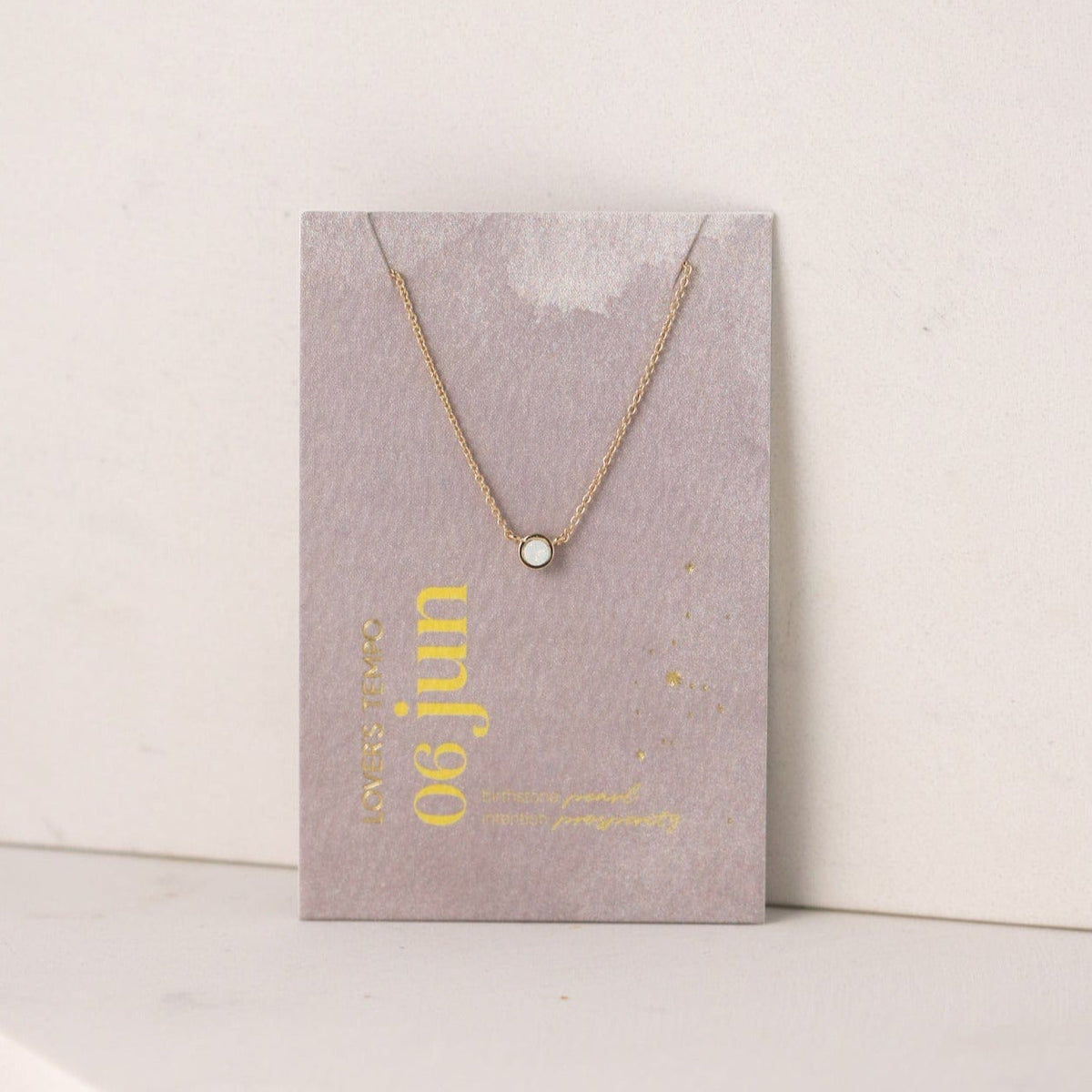 Kaleidoscope Birthstone Necklace - Gold