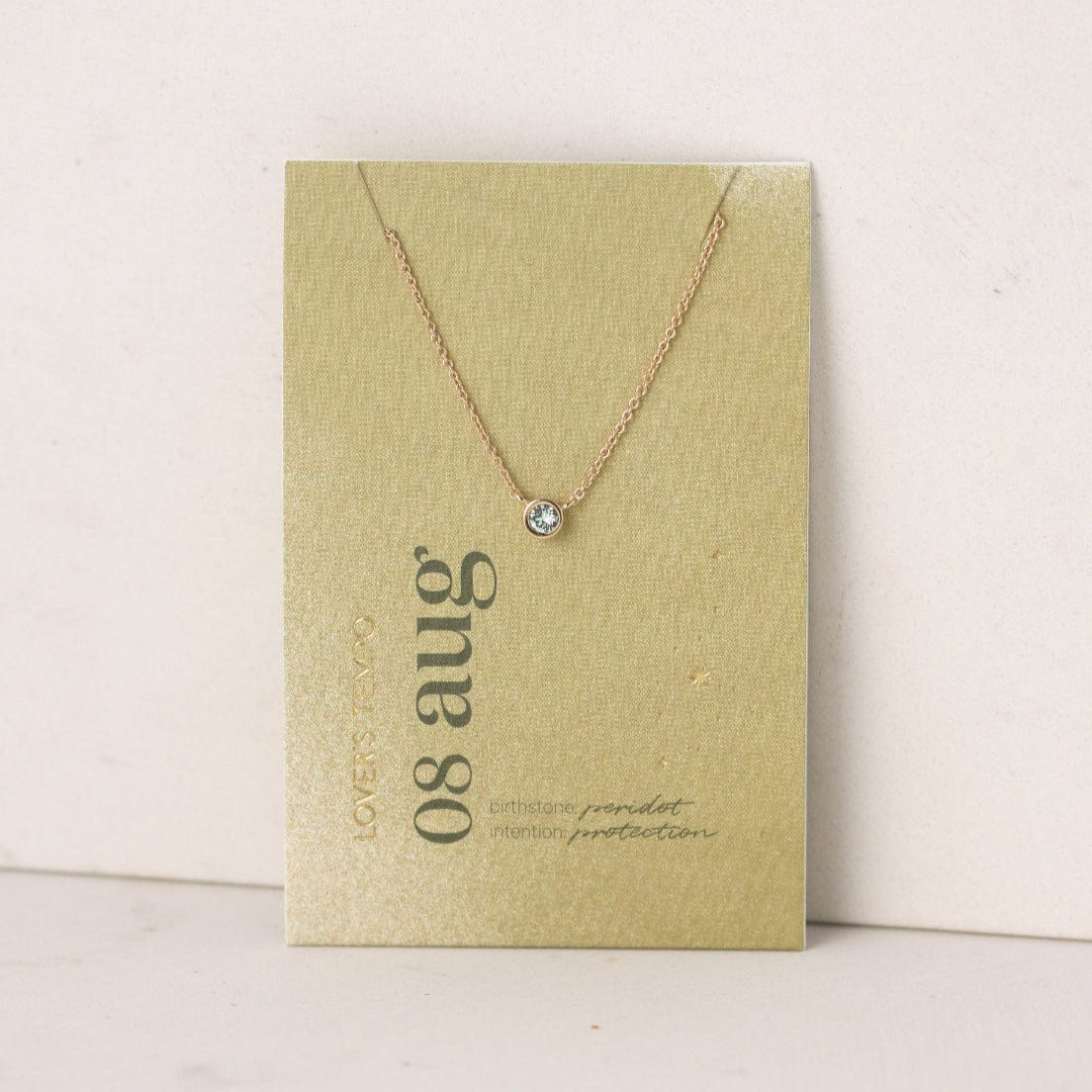 Kaleidoscope Birthstone Necklace - Gold