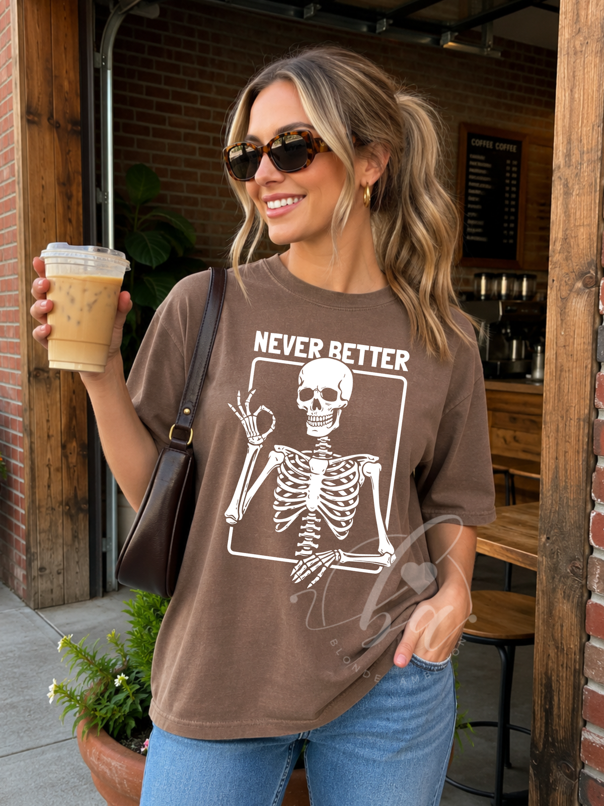 Tee - Never Better - Espresso