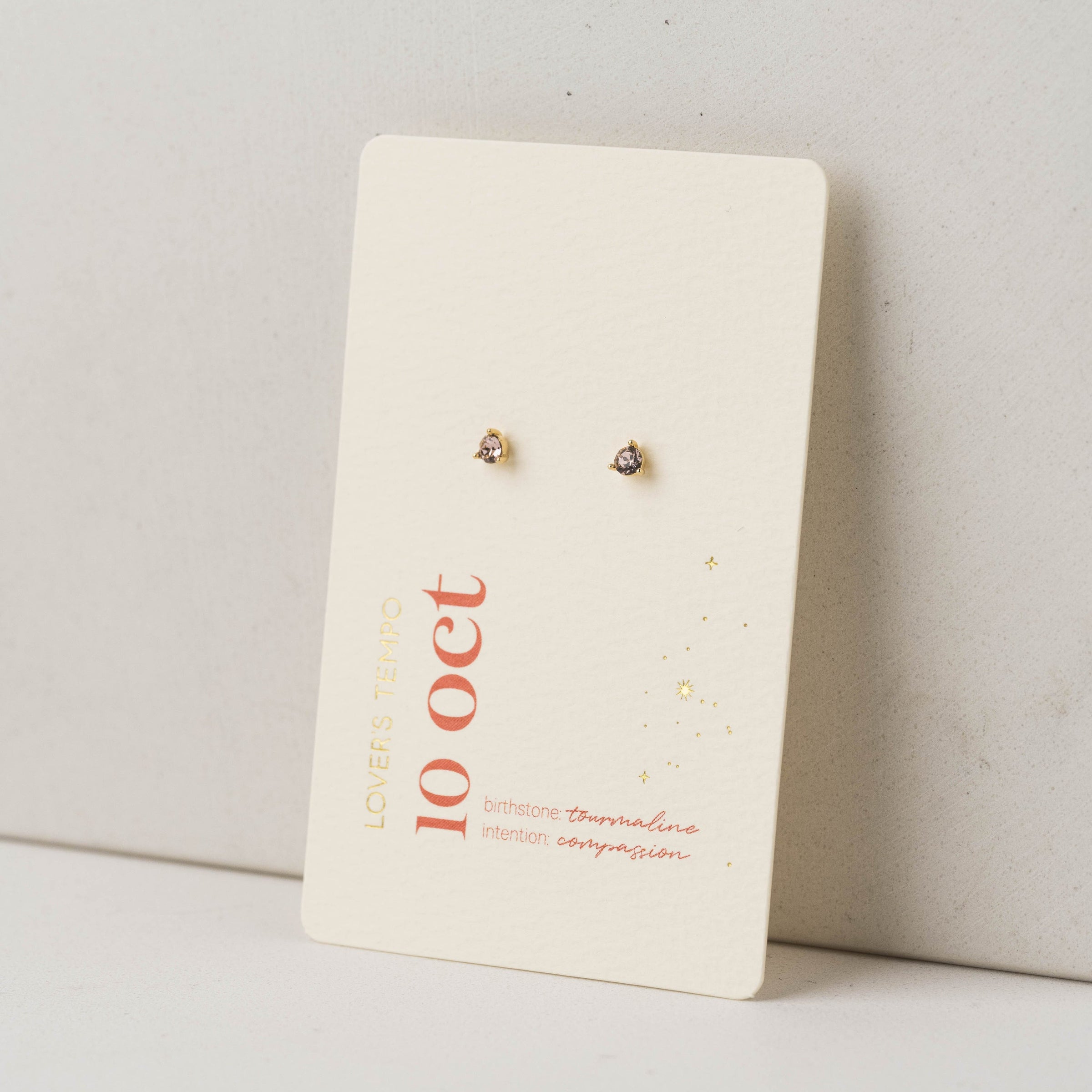 Kaleidoscope Birthstone Earrings - Gold