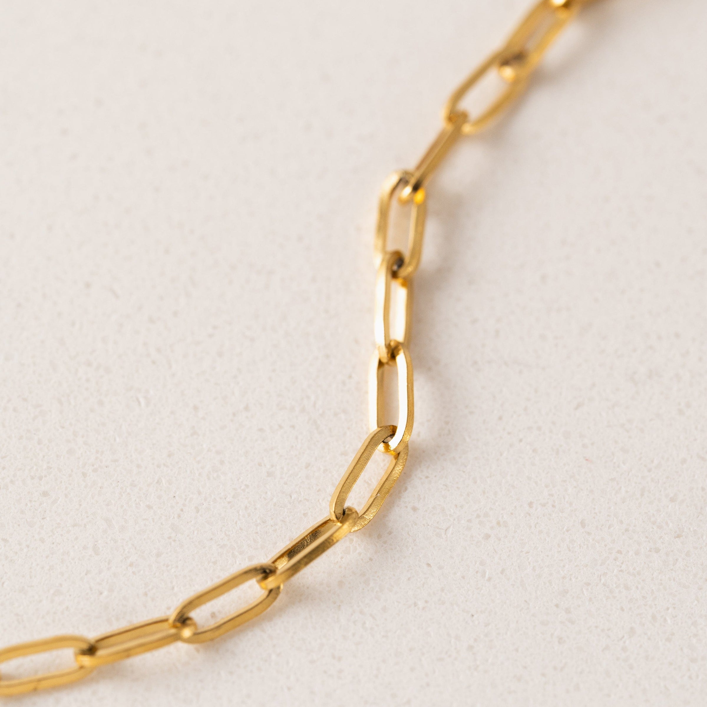 Paperclip Chain Necklace - Gold