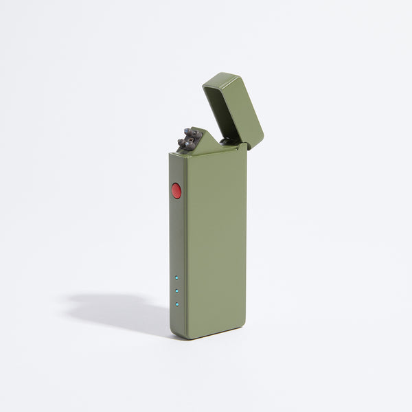 Slim - Olive Green - Double Arc Lighter
