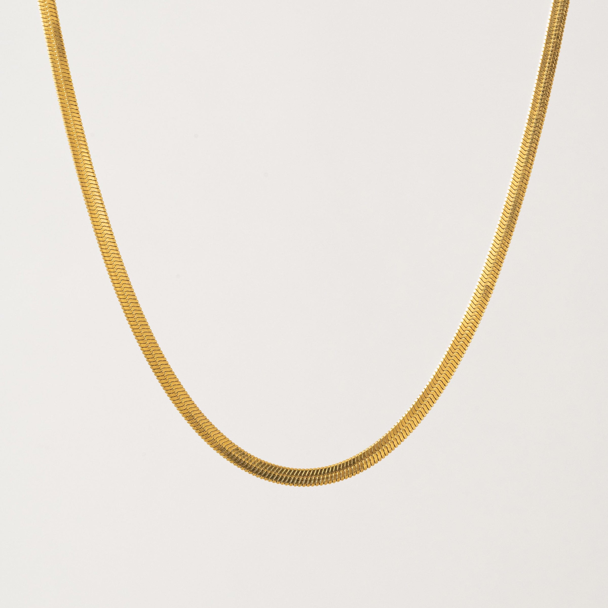 Sasha Herringbone Necklace - Gold