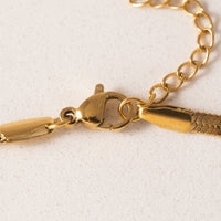 Sasha Herringbone Necklace - Gold