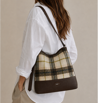 The 'Tea' Bucket Crossbody - Plaid
