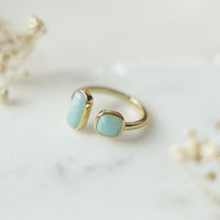 Stone Sister Ring - Amazonite