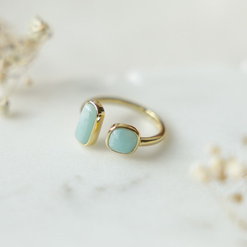 Stone Sister Ring - Amazonite