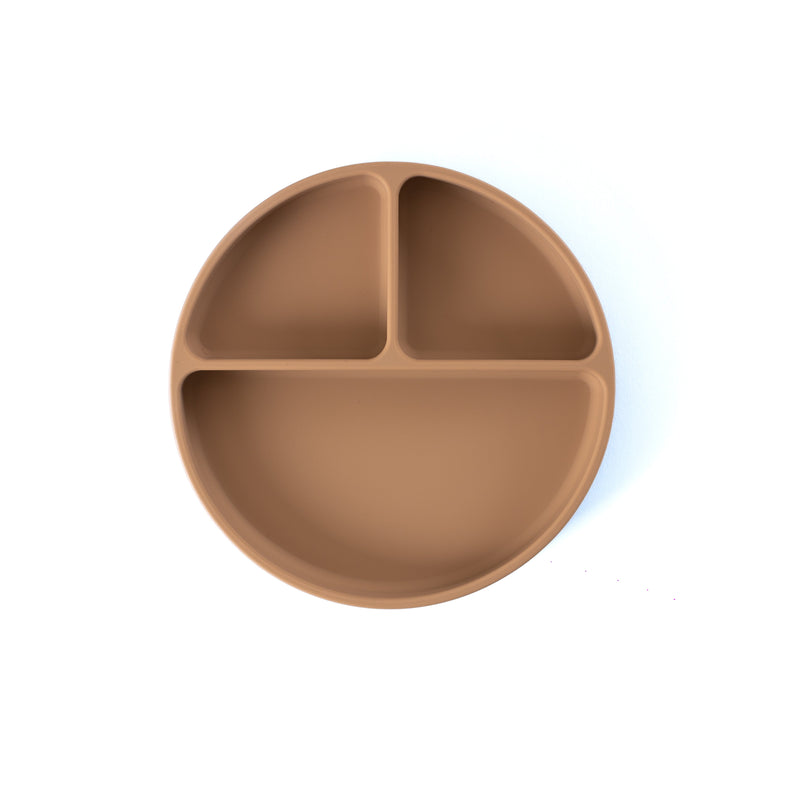 Taupe Silicone Suction Divider Plate