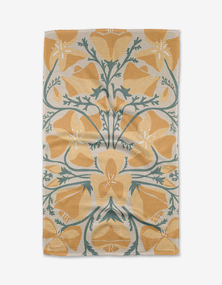Tea Towel - Golden Poppy