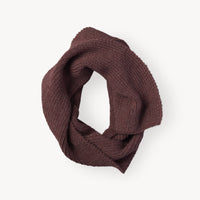 Alpaca Fisherman Scarf - Dusty Rose