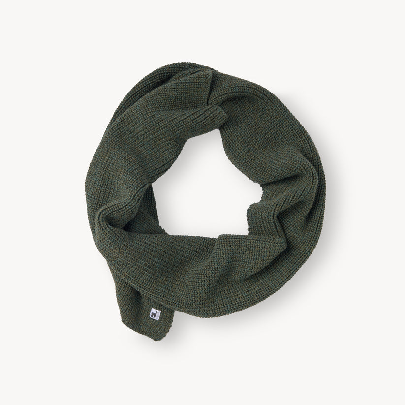 Alpaca Fisherman Scarf - Pine