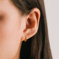 Tube Huggie Earrings - Gold