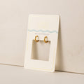 Tube Huggie Earrings - Gold
