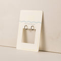 Tube Huggie Earrings - Silver