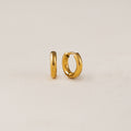 Tube Huggie Earrings - Gold