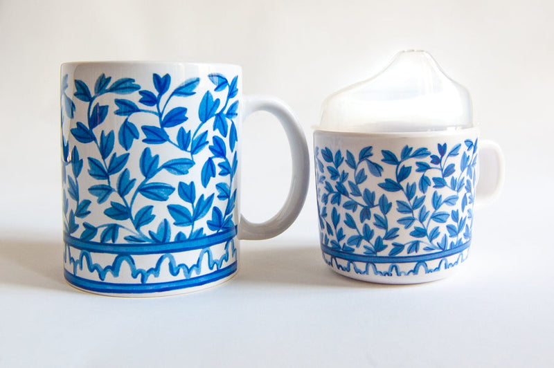 Blue and White Mama & Me - Cup Set
