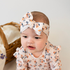 Adjustable Bamboo Headband - Peachy Blossom