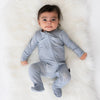 Footed Zipper Sleeper - Snowflakes