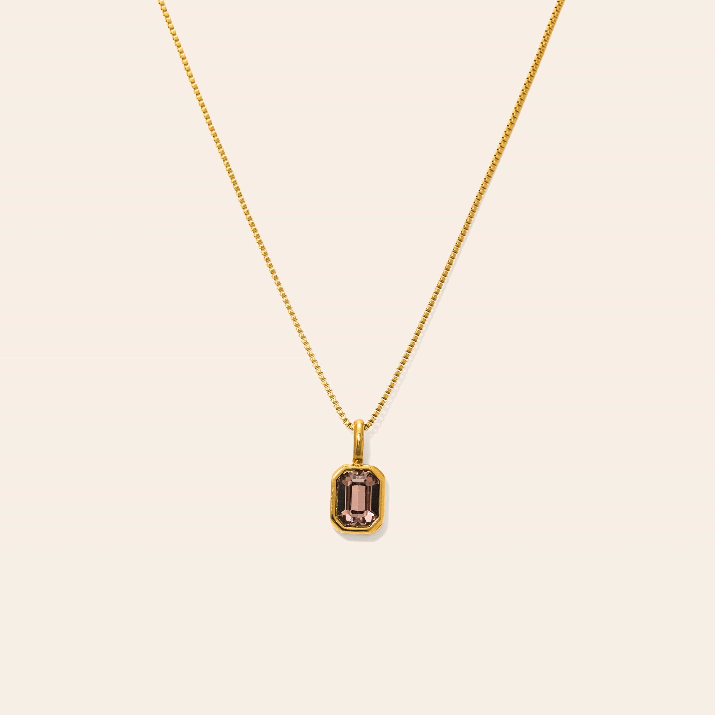 Waterproof Birthstone Necklace
