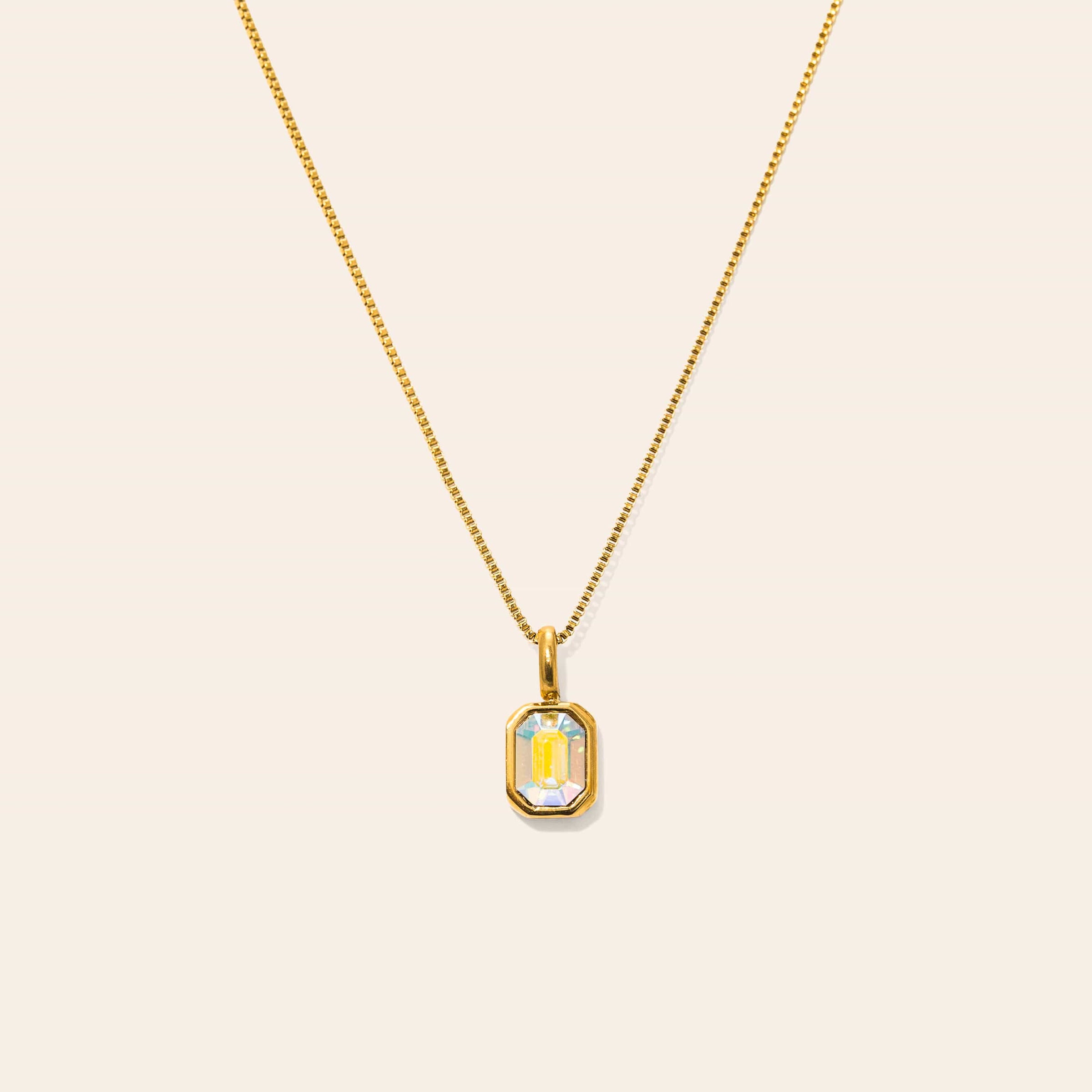 Waterproof Birthstone Necklace