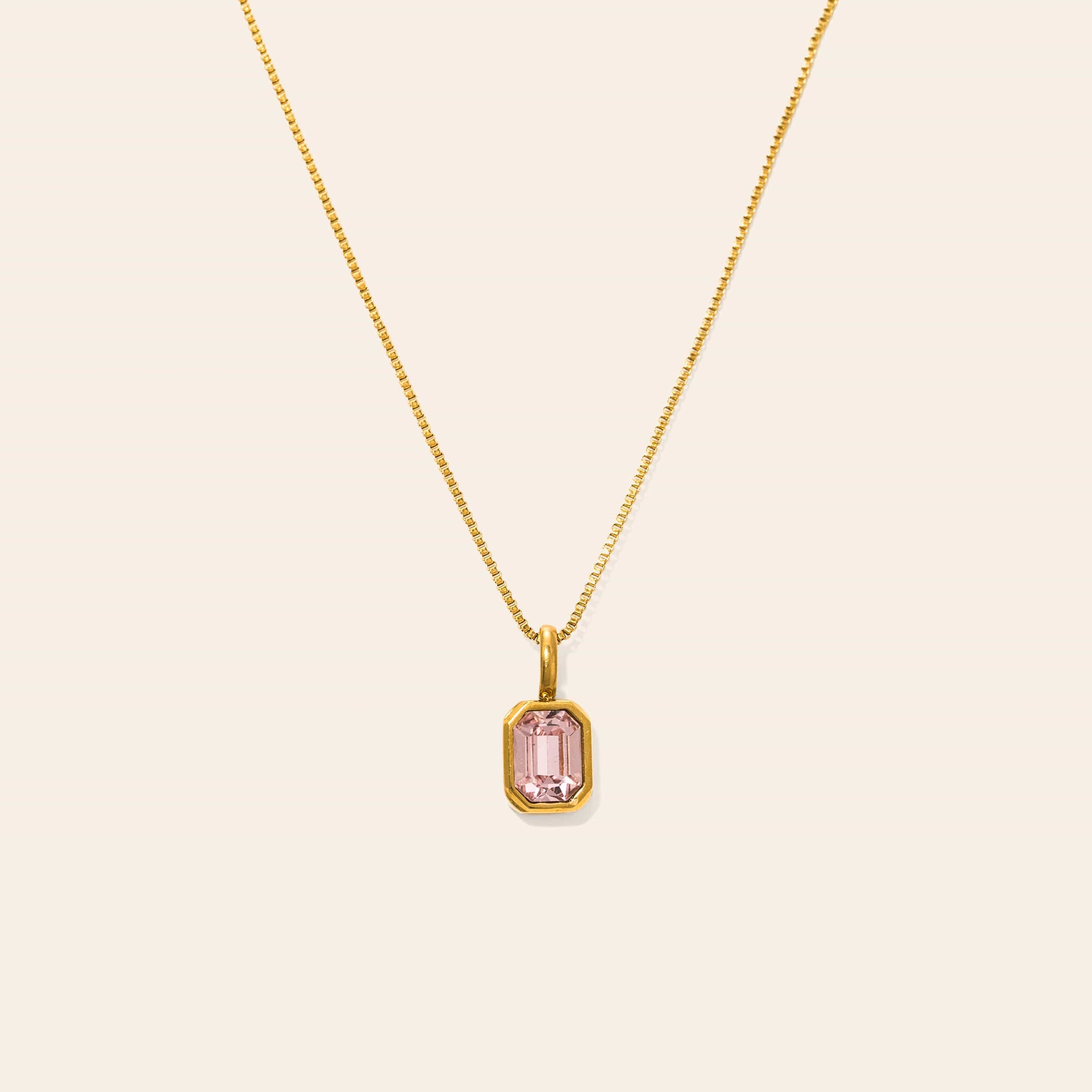 Waterproof Birthstone Necklace