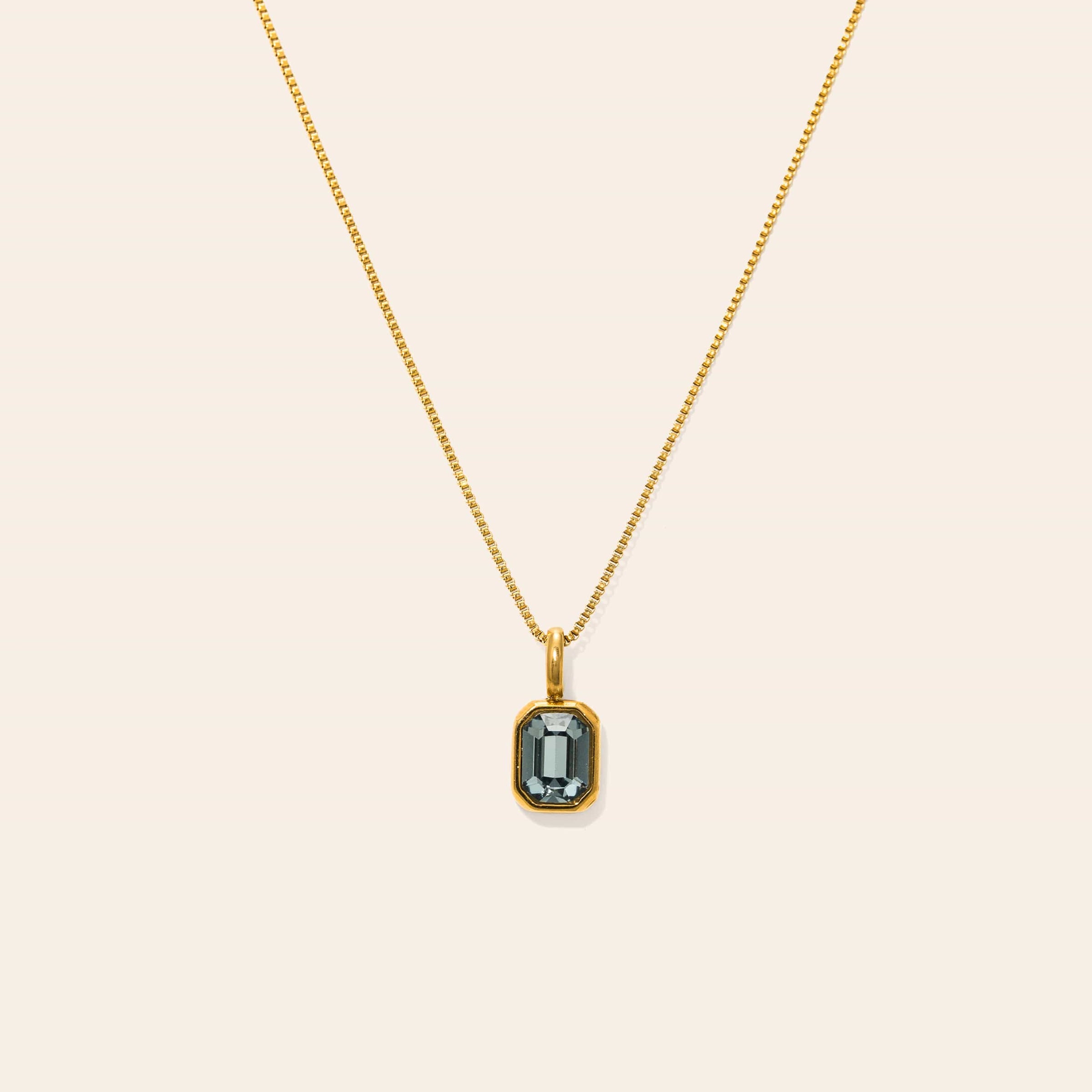 Waterproof Birthstone Necklace