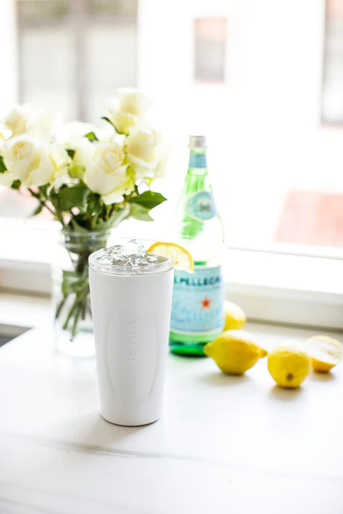 Glass Lined Tumbler - White