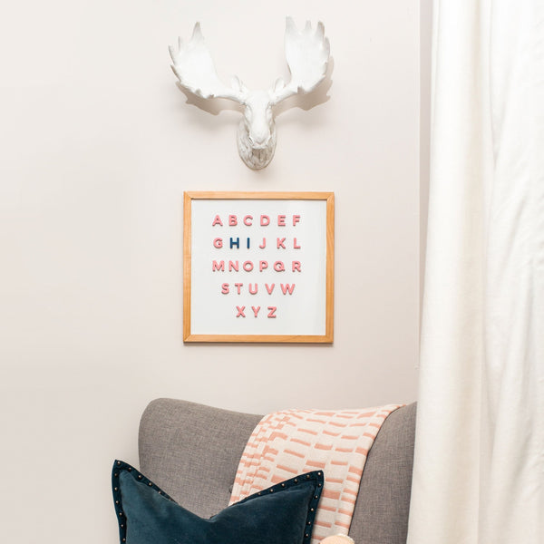 Magnetic Letter Board - Whiteboard