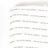 Muslin Crib Sheet - You Are My Sunshine