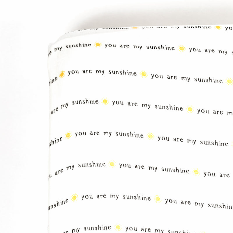 Muslin Crib Sheet - You Are My Sunshine