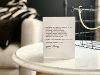 Card - Meant to Do Great Things