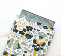 Nocturnal flora - padded book sleeve, book pouch