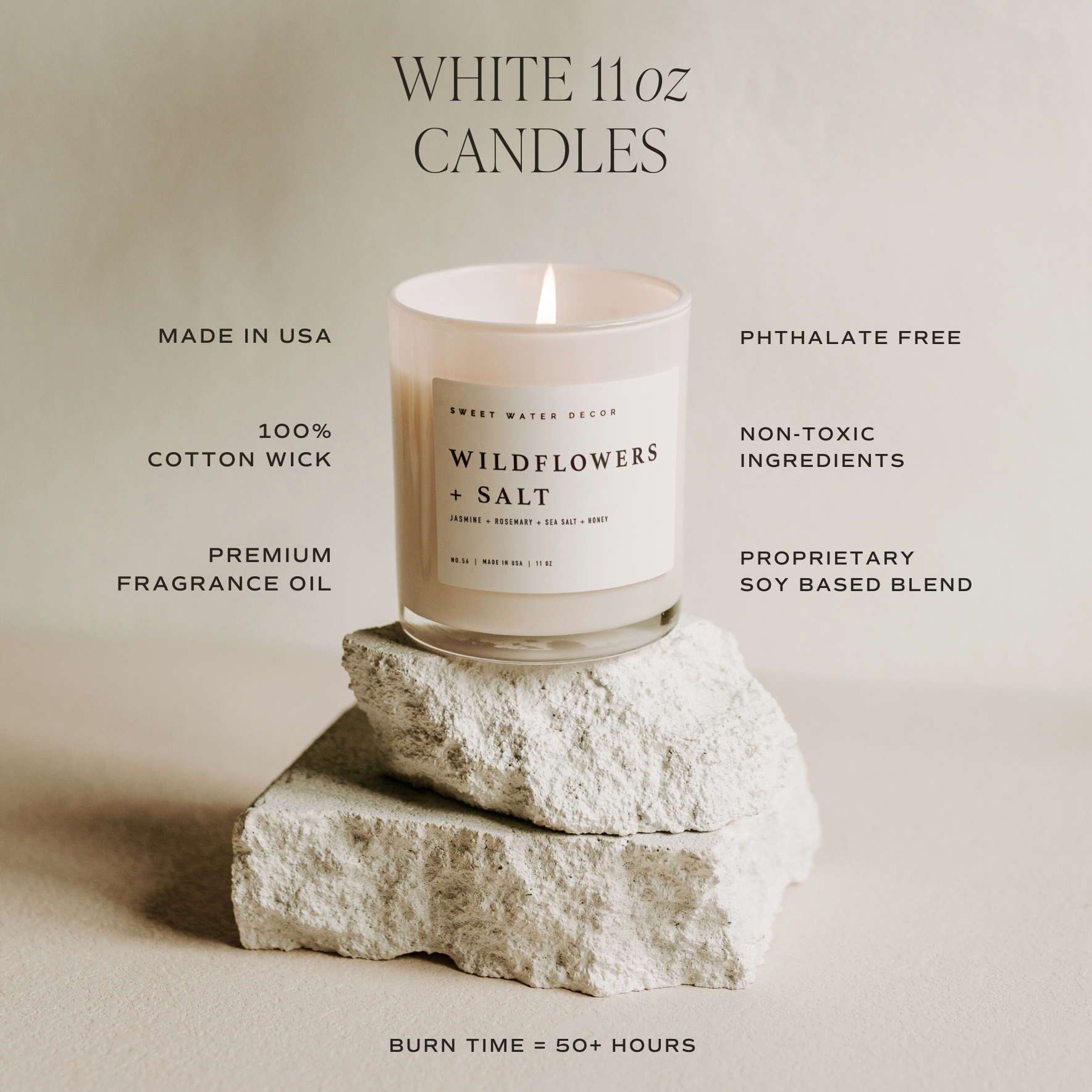 Coastal Lemon 11 oz Soy Candle