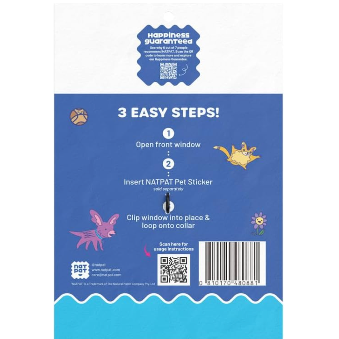 NATPAT Pet Locket: Pet Care Collar Tag for Natural Patches