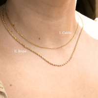 Dainty Gold Layering Necklaces - Stainless Steel Chains