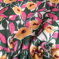 Willow & Belle Gardening Gloves - Mustard And Pink Flowers