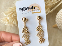 The Golden Fern Earring