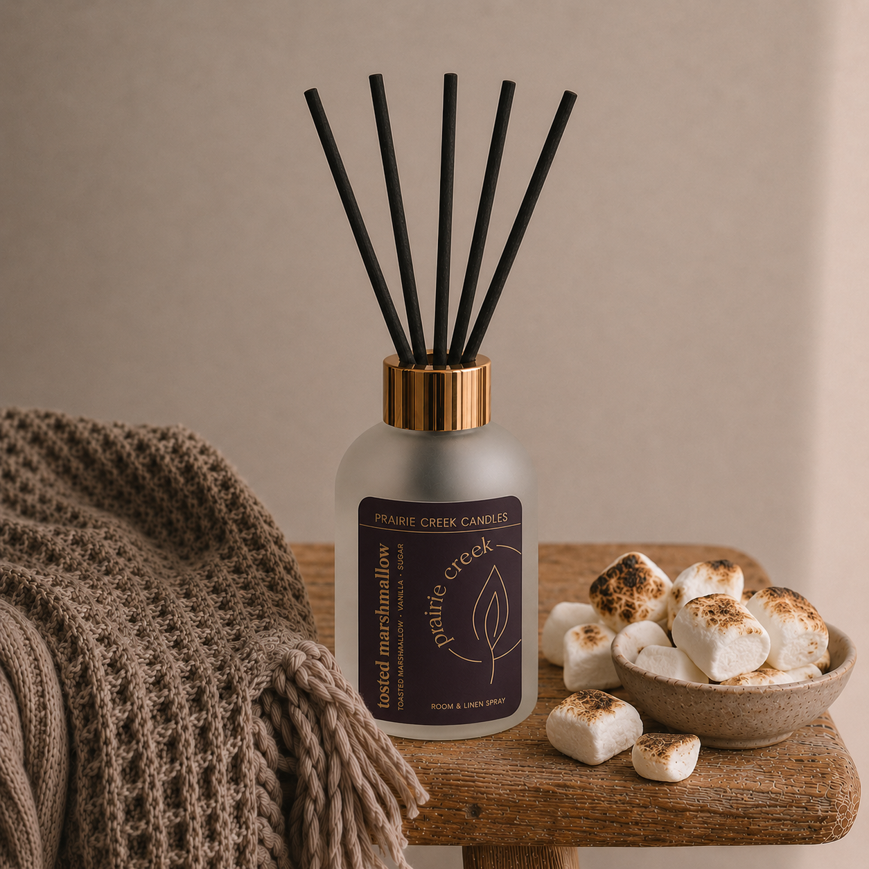 TOASTED MARSHMALLOW | NON TOXIC REED DIFFUSER | FALL COLLECTION