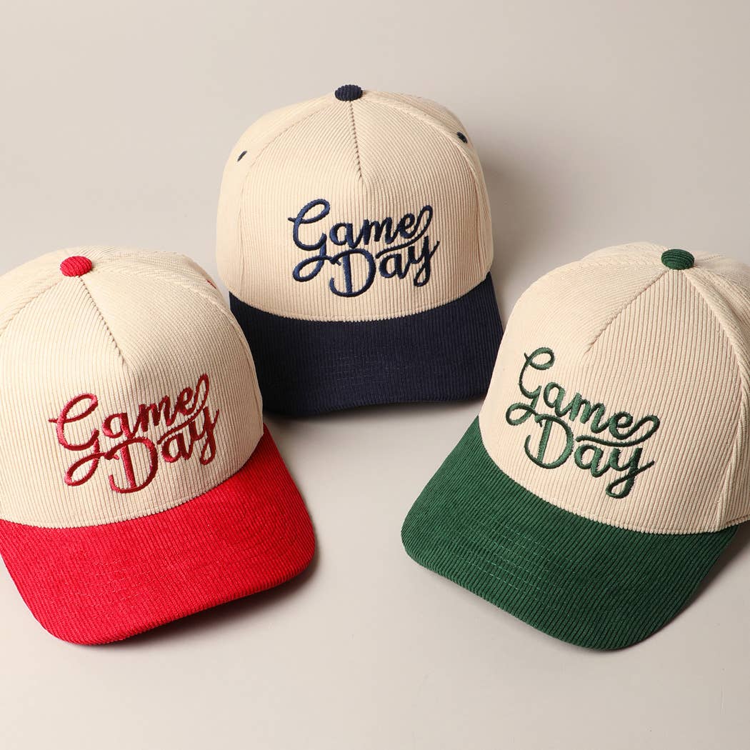 Game Day Corduroy Trucker Baseball Cap