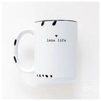 Lake life small heart | ceramic mug