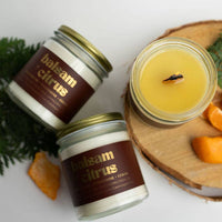 BALSAM & CITRUS SOY CANDLE | Clean-Burning Holiday Candle