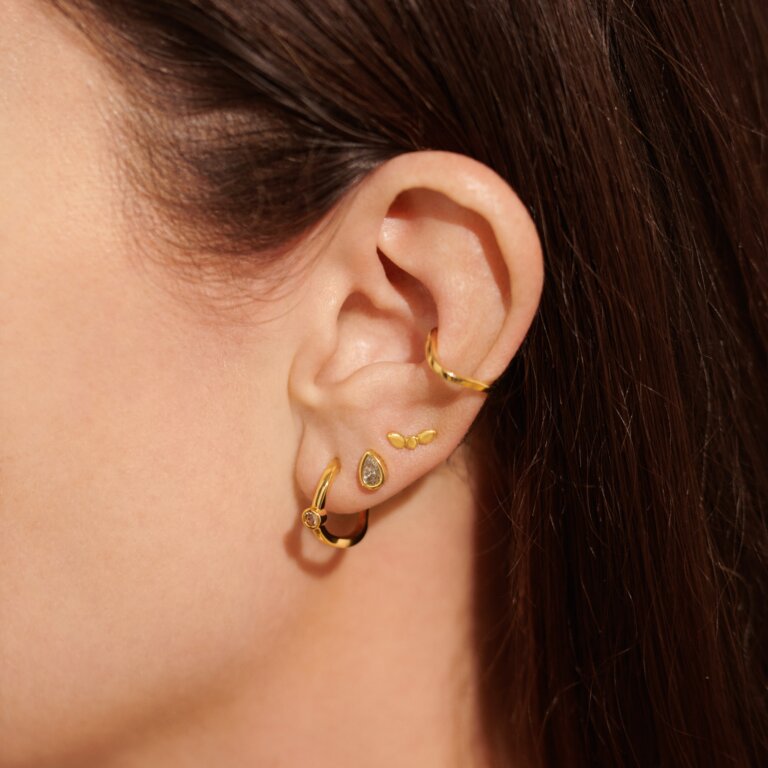 Stacks of Style Organic Gold Shape Earrings