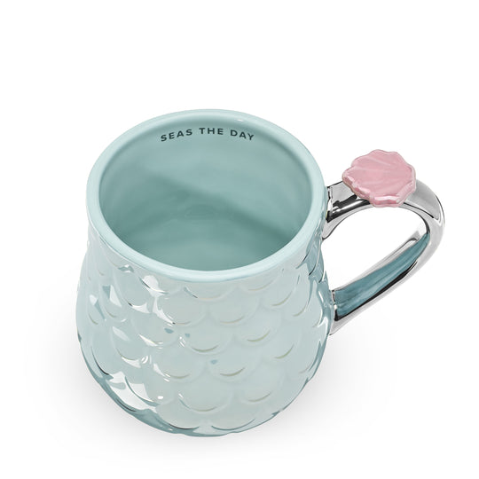 3D Iridescent Finished Ceramic Mug - Mermaid