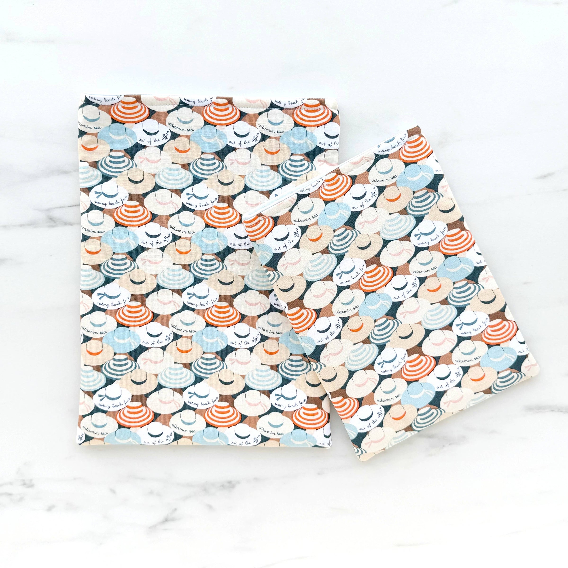 Sun hats - padded book sleeve, book pouch