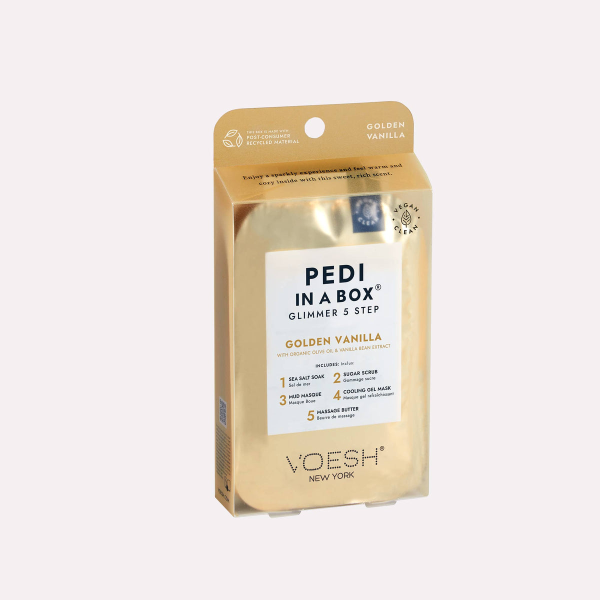 Pedi in a Box 5 Step Glimmer - Add on Service - Golden Vanil