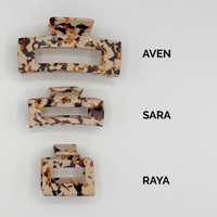Aven Cellulose Acetate Hair Claw Clips - Core Collection