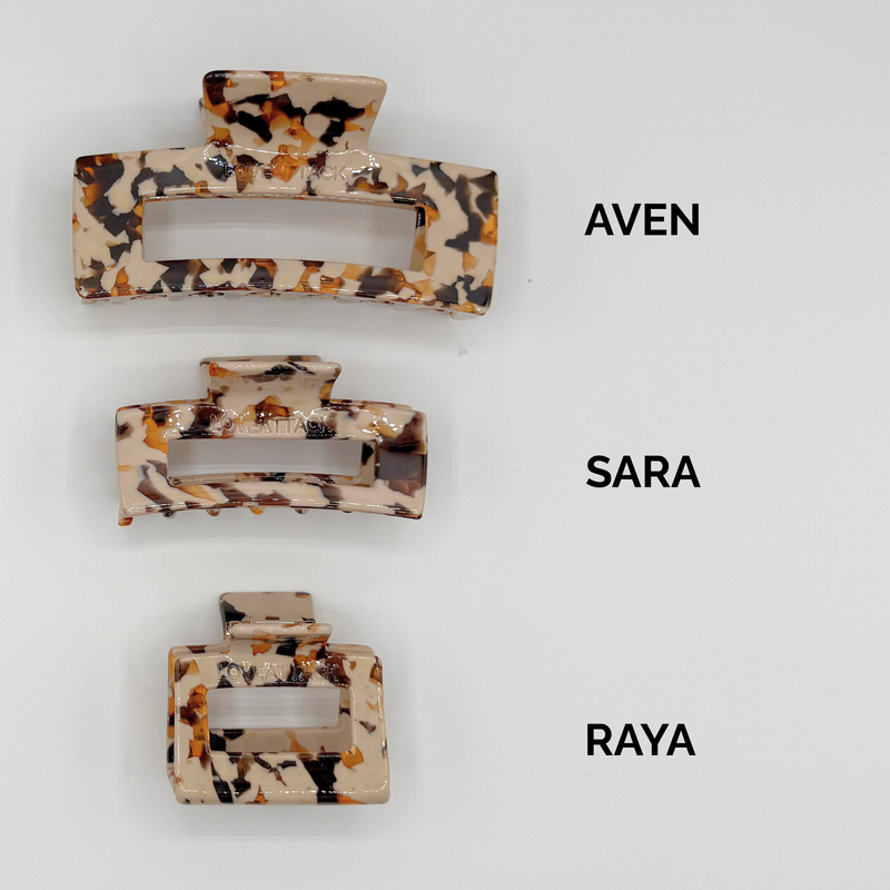 Aven Cellulose Acetate Hair Claw Clips - Core Collection